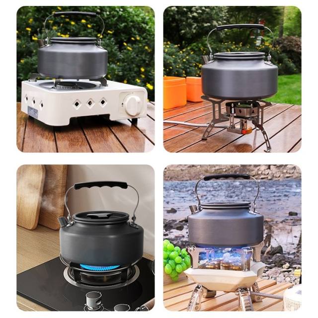 high quality aluminium camping pot set hiking backpacking cookware outdoor camping cooking cookware set