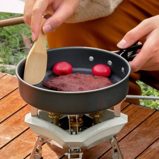 Portable Folding Outdoor Cooking Equipment Teapot Kettle Aluminum Camping Cookware Set