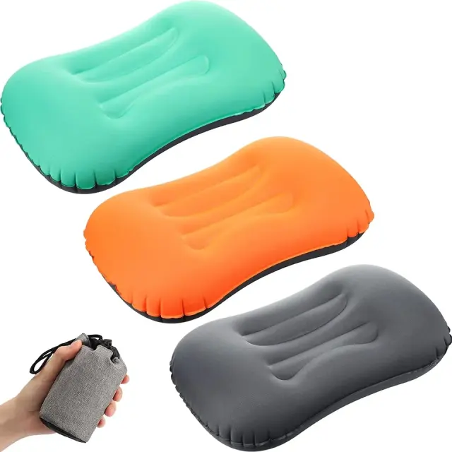 Inflatable Pillow with Luxuriously Soft WashBeach Inflatable Camping Pool Pillow Ultra Soft and Durable Pillow