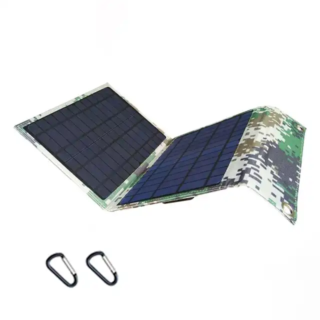 12W 2 Folding Solar Panels Portable Solar Panel Portable Sunpower Solar Panel Charger For Camping