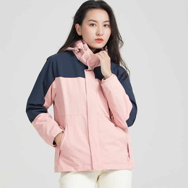 Men women streetwear windbreaker rain jacket nylon softshell waterproof outdoor sports running jacket